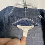 Eileen Fisher Womens Small Blue Chambray Button Top Clean Girl Quiet Luxury Photo 2