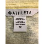 Athleta Womens Sleeveless T Shirt 2X Yellow NEW Breezy Twist Tank Cropped Run Photo 5
