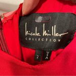 Nicole Miller Stunning Collection off the shoulder red maxi mermaid gown dreamy Photo 9