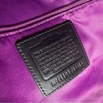 Coach Black Leather ‘Ashley’ Satchel Handbag Large Pebbled with strap Photo 6