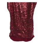 The Limited  Sequin‎ Tank Top Sleeveless Party Blouse Burgundy Women Size XS Photo 2