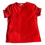 Rebecca Minkoff Red Split Sleeve Shirt Size Small Photo 0
