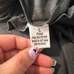 Impulsive Women’s Pinstripe High Waist Wide Leg Pull On Pants Grey Size Large Photo 6