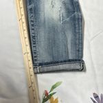 Miss Me Blue Cropped Jeans with Rhinestone Embellishments Photo 7