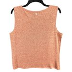 St. John Sport Tank Top Womens L Orange Knit Wool Blend Crochet Yacht Old Money Photo 4