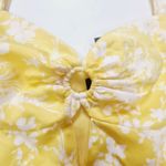 Michael Costello  x REVOLVE Sabrina Mini Dress in Yellow & White Large Photo 6