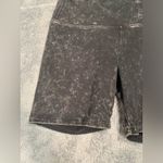 PINK - Victoria's Secret  Black Acid Wash Bike Shorts Photo 1