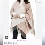 SOIA & KYO  Tan and Cream Fringe Cape Photo 5