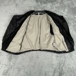 Free People  Vest Womens‎ Medium Black Faux Vegan Leather Asymmetric Moto Biker Photo 3