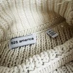 525 America Cable-Knit Mock Neck Pullover Sweater in Ivory | Size S Photo 8