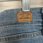 Levi Strauss & CO. Levi Strauss Signature Denim Shorts Distressed Cuffed Hem Blue Womens Size 6 Photo 4