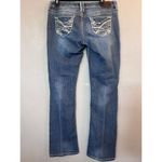 Maurice's  Straight Leg Distressed Jeans With Embroidery Size 7/8R‎ Photo 2