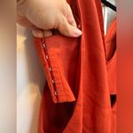 ZARA  Deep V-Neck Pinafore Bralette Orange Mini Dress Size Large L Photo 5