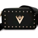 VALENTINO | Orlandi Crossbody Black Camera Bag Purse w/ Gold Hardware (V Photo 0