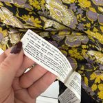 ZARA NWT Floral Ruched One Shoulder Mini Dress Metallic Size XS NEW Photo 6