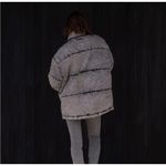 LNDN Grey Acid Wash Puffer Denim Coat Black Size XS Photo 4