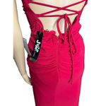 NWD Jump Apparel Red Strappy Back Long Bodycon Formal Gown Size 5/6 Photo 4