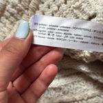 ZARA Cream Crochet Knit Sleeveless Hoodie Top Photo 4