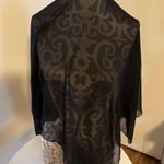 Collection Xiix ltd Sheer Shawl,Wrap, Wedding,Pashmina,Evening Stole,Scarf Black Photo 0