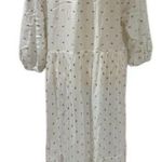 Anthropologie  Augustine Tiered Sheer Maxi Dress Milk Maid Cottagecore L Photo 1