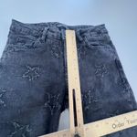 ZARA ‎ Jeans Womens 2 Black Distressed Denim Premium Collection Star Design Photo 6