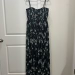 Lee Sau  Black Floral Georgina Maxi Dress Size 10 US $575 Photo 3