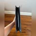 Nina Ricci Women’s Vintage Signature Script‎ Two Way Flap Bag Black Photo 11