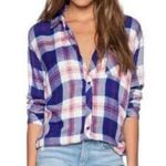 Rails Hunter Blue and Red Plaid Long Sleeve Button-Down Shirt Size XS Photo 1