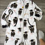 Holiday Time  Pink and White Fleece Onesie Photo 3