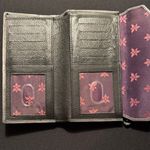 Anuschka Hand Painted, Leather RFID Protected Wallet Gray Photo 3