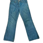 Womens 70s Vintage Time And Place Denim Flare Studded Jeans 10 Blue Photo 0