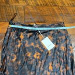 GINIA Set THEA SLIM LINE SKIRT/THEA TIE DETAIL TOP Brown Size M Photo 3