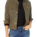 AG Adriano Goldschmied New  Robyn Coated Jacket Lacquered‎ Dark Bayou Small $235 Photo 0
