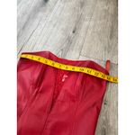 VINTAGE Chia 100% leather corset and lace strapless dress, 80s/90s size 4 Red Photo 8