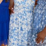 Steve Madden Blue Floral Midi Dress Photo 0