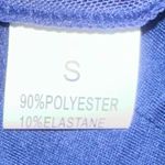 Navy Blue Sheer Corset Bustier Top Sz S Boning Layering Photo 2