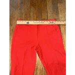 Loft Ann Taylor  Pants Size 2p Marisa Skinny Coral Pink Flat Front Stretch Ankle‎ Photo 6