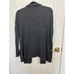 Velvet by Graham & Spencer Open Front Ribbed Cardigan Size XS Dark Gray Pockets Photo 1