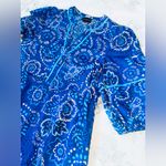 Sugar Lips Medium Kenner Floral Melia Shirt Midi Dress 100% Cotton Photo 4