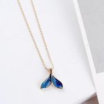 Boutique Enameled Fish Tail Gold Tone Chain Photo 3