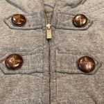 Roxy Women girls  size xsmall grey gray zip down hoodie with pockets and buttons Photo 5