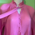 Lulumari Accordion bodysuit blouse pink size M Photo 4