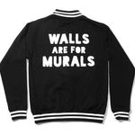 Walls are For Murals Black Bomber Jacket Unisex M Photo 0