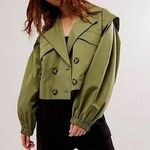 Free People x Revolve Looking Glass Crop Trench Coat Photo 0