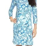Lilly Pulitzer  Marlowe 3/4 Sleeve Dress in Indigo Sunset Sz.XL Photo 1