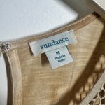 Sundance Top Women M Golden Yellow Crochet Lace Boho 3/4 Sleeve Fall Peasant Gold Size M Photo 6