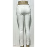 frame denim Women's Le Skinny Jenne Crop Cotton Blend Ripped Jeans White Size 28 Photo 7