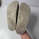 Birkenstock Gray Suede Sandals 39 Womens Slides Slip on Shoes Leather Buckles * Photo 5