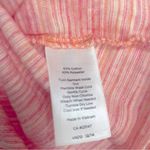 Talbots  Womens T Shirt Size Small Pink Orange Short Sleeve Crew Neck Striped Photo 5