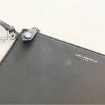 Karl Lagerfeld  Black Purse Insert Wristlet Strap Wallet Travel Photo 1